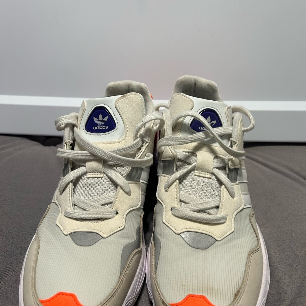 Adidas Men's Shoes - Cream and Orange